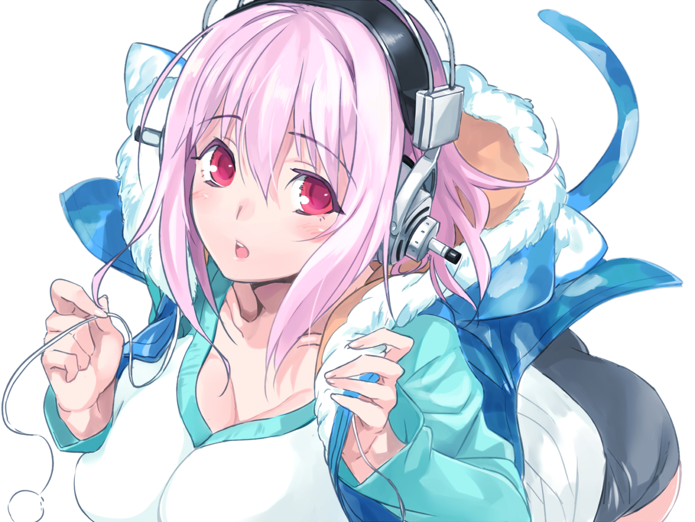 Konachan_com - 116932 headphones nana_g nitroplus pink_hair sonico super_sonico.jpg